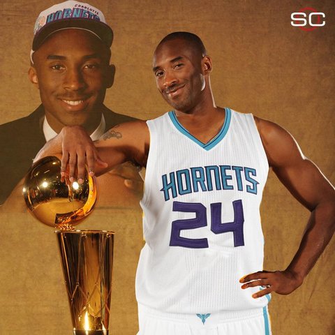 Kobe got drafted straight from High school to NBA by the Hornets and got traded to the lakers