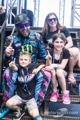 Ken Block has a wife and a son and daughter