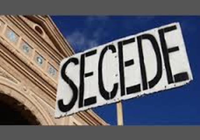 Secedes from the Union