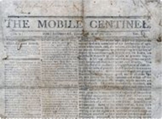 Centinel Newspaper established in Mobile