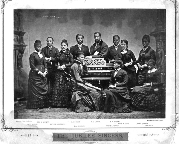 The Fisk Jubilee Singers forms!
