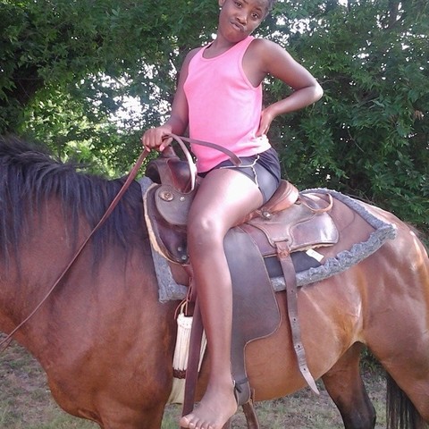 First time riding a horse