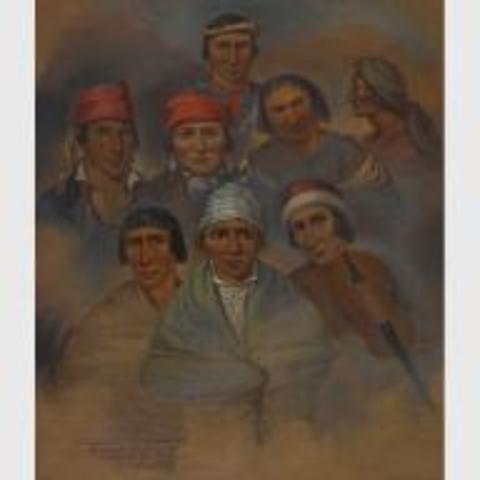 "Eight Potawatomi Natives"