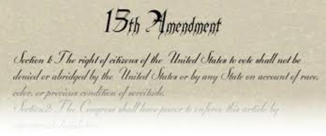 15th Amendment ratified