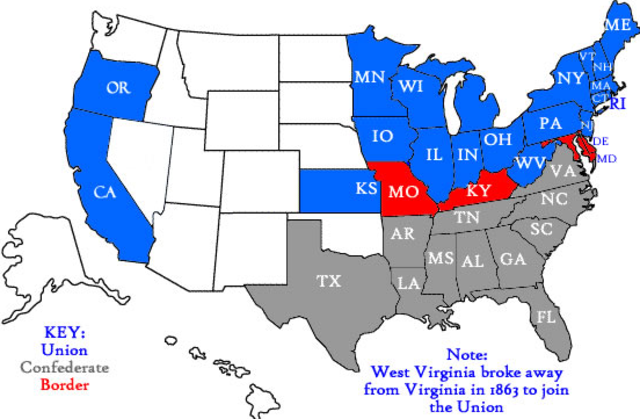Conferderate States of America are Formed