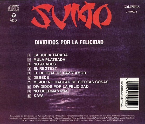Divididos por la felicidad: debut discográfico