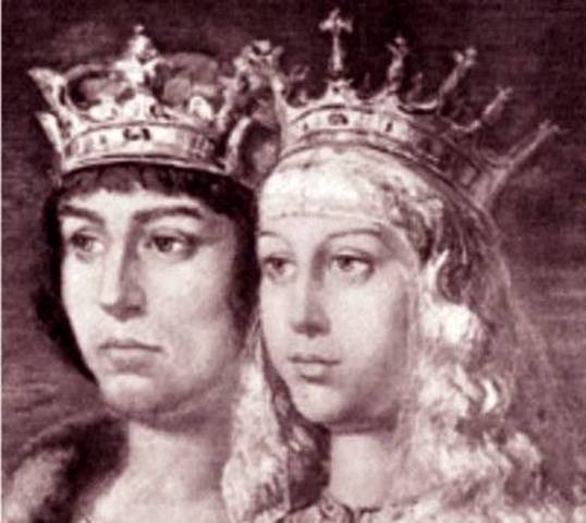 The marriage of Isabel 1ª and Fernando 2º
