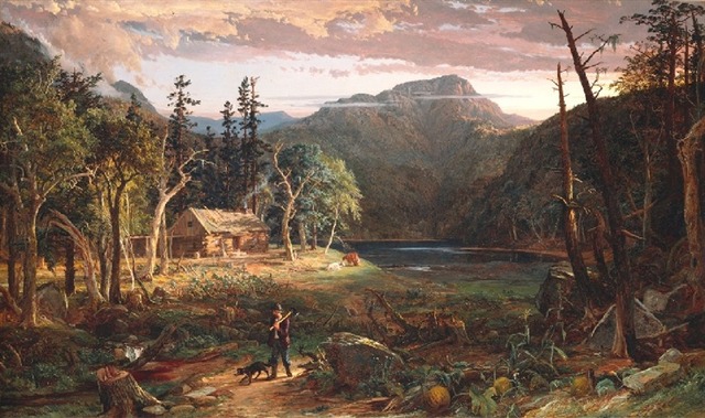 Jasper Francis Cropsey paints "The Backwoods of America"