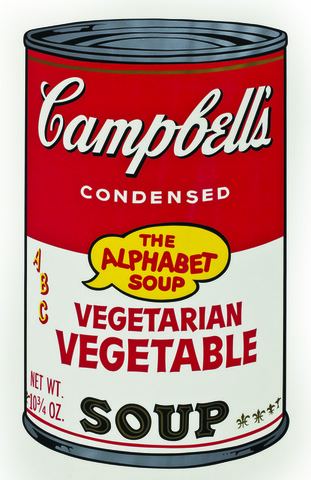 Soup Can, Vegitarian Vegetable by Andy Warhol