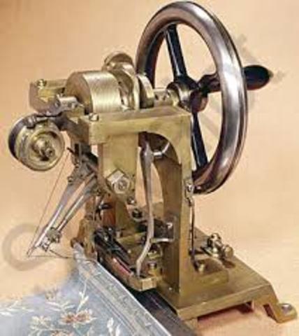 Elias Howe invests sewing machine
