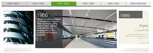 H&D diversified by developing a unique linear aluminium ceiling system which was foundation for the development of the architecturl products business.