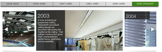 Techstyle accoustical ceiling panels are launched reinventing the traditional tile ceiling.