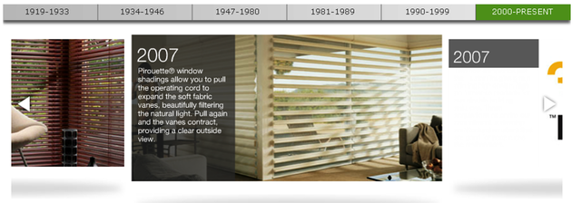 Pirouette window shadings allow you pull the operating cord to expand the soft fabric vanes, beautifully filtering the natural light.