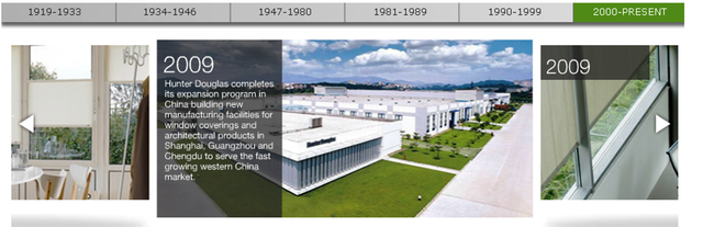 Expansion in China building.