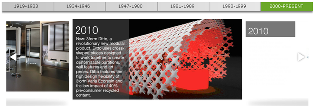 Mew: 3form Ditto, a revolutionary new modular product, Ditto uses cross-shaped pieces designed to work together to create customizable partitions, wall features and art pieces.