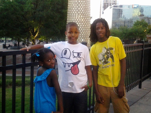 My babies-my son, daughter and nephew