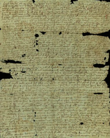 Kalán "kancellár": "Galany (?) aule regie cancellario (qui) quartam hanc annotavit ..."