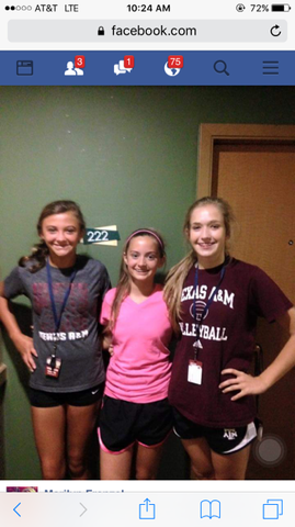 First A&M volleyball camp.