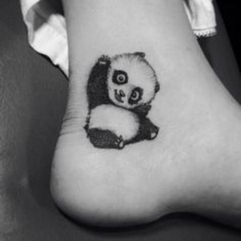 desighned a panda taqttoo for a client