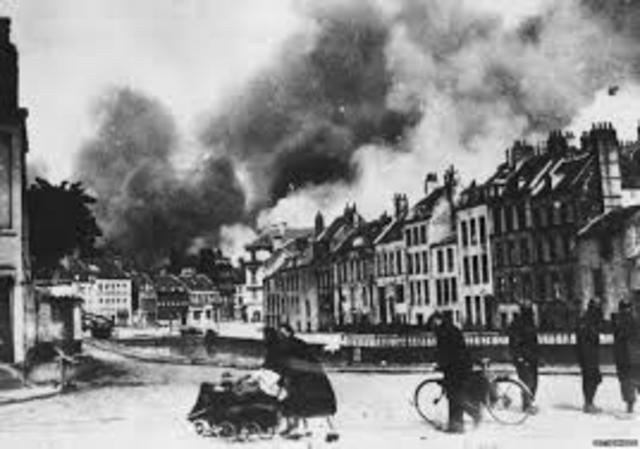 Hitler attacked France and Trapped Allies