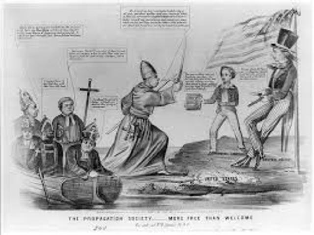 The “Know-Nothing” Party is formed