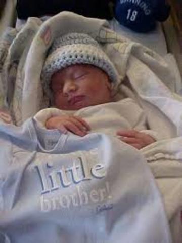 My brother was born