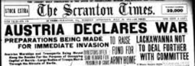 Начало первой мировой войны