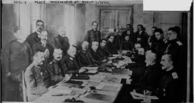 Russia signs Treaty of Brest-Litovsk
