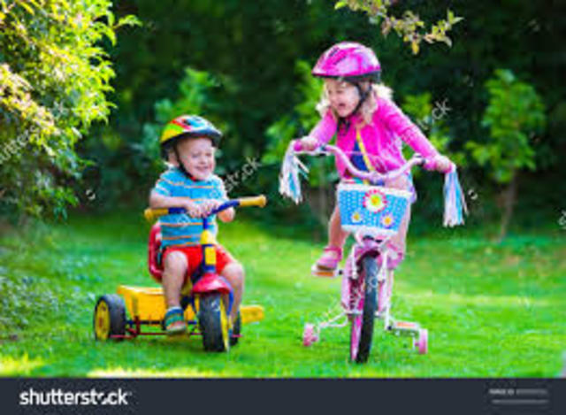 first learned to ride a bike
