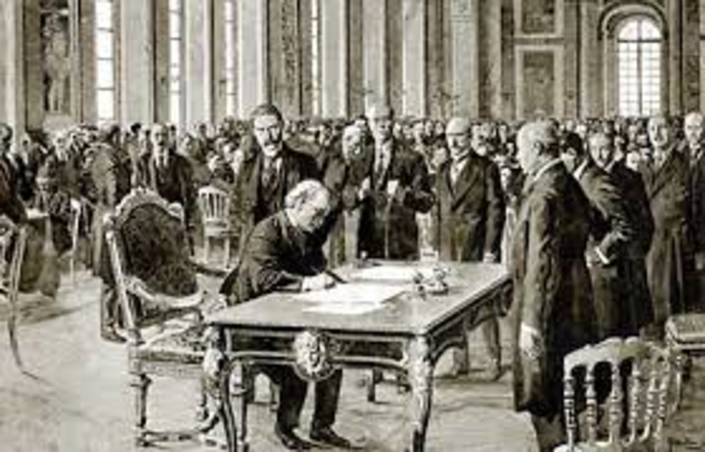 Treaty Of Versailles signed