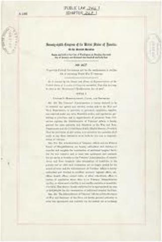 G.I. Bill (Servicemen's Readjustment Act)