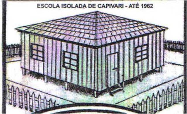 Escola Isolada de capivari - 1962 antecedeu a escola Rural de Capivari.