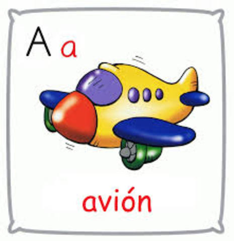 LA A de AVIÓN