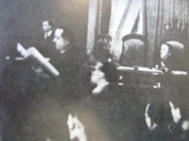 Última reunión de las Cortes Republicanas