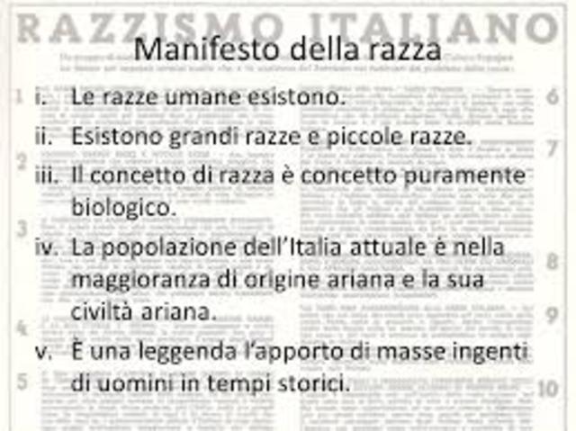 manifesto della razza