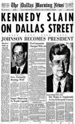 President Kennedy assassinated