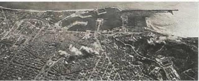 Bombardeo al puerto de Barcelona