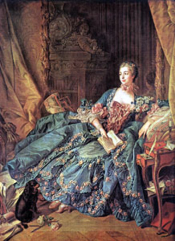 François Boucher "Madame de Pompadour" (1756).