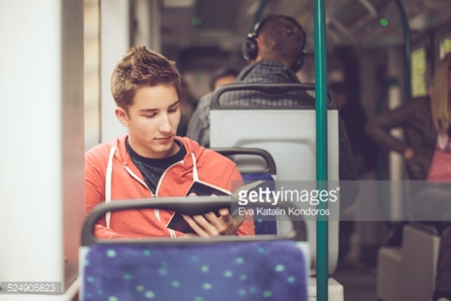 Student doing homework