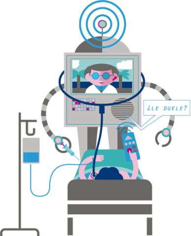 primera demostración usando líneas dedicadas y estudios de televisión.