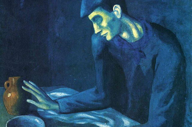 1903,The Blind Man's Meal, Pablo Picasso