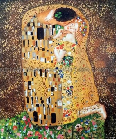 1908,The Kiss, Gustav Klimt