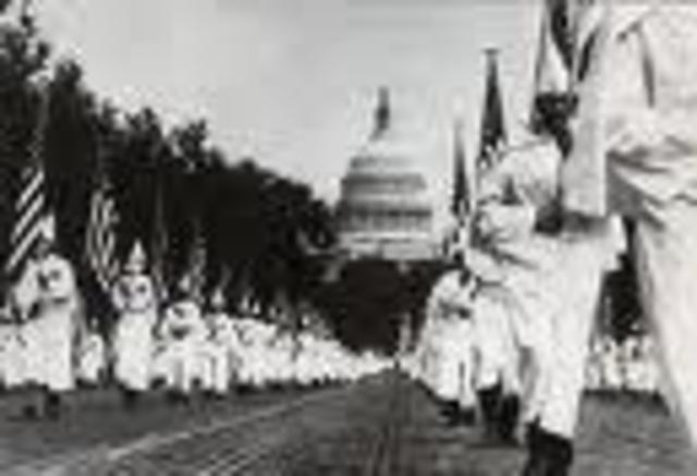 KKK parade in Washington D.C.