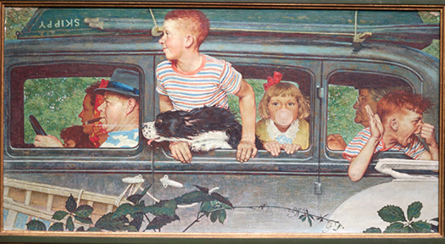 1947,Going and Coming, Norman Rockwell