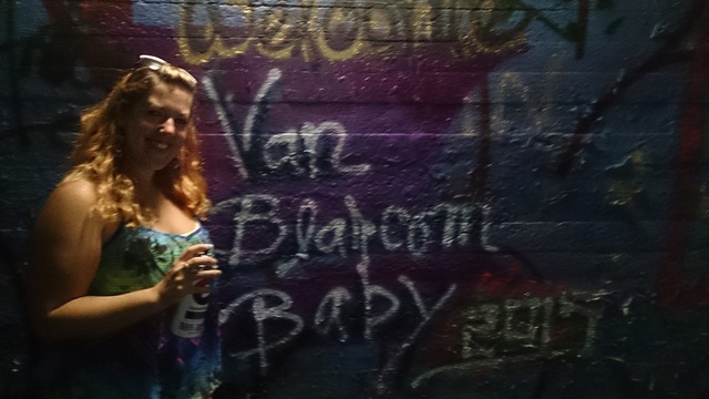 Welcoming my newest family member with graffiti