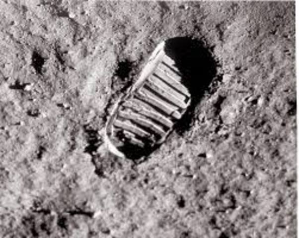 Footprint on the moon