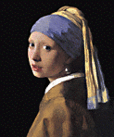 Johannes Vermeer. "Girl With A Pearl Earring" (1665)