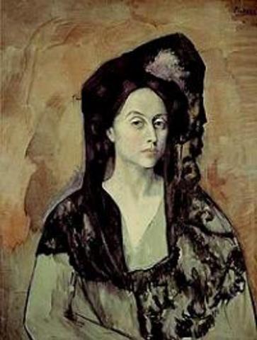 Pablo Picasso. "Portrait of Madame Canals" (1905)