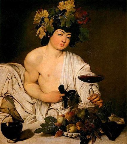 Bacchus 1596 Michelangelo de Caravaggio