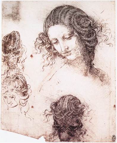 Head of Leda 1452-1519 Leonardo Da Vinci
